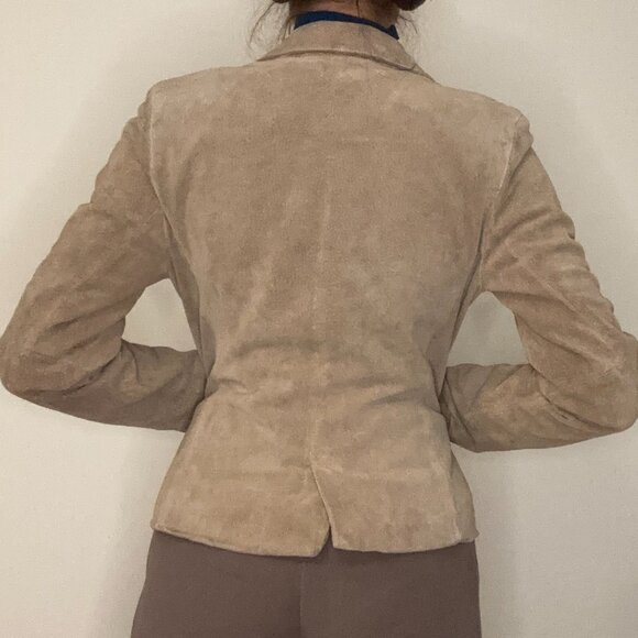 LOFT Tan Suede Blazer - Picture 2 of 7